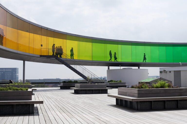 aarhus, aros, capital of culture 2017, museum of fine arts, rainbow, olafur eliasson, light installation, panorama, accessible, ring, 42 colors, flatly, roof, your rainbow panorama, art, light art, rainbow colors, culture, aarhus, aarhus, aarhus, aarhus, aarhus